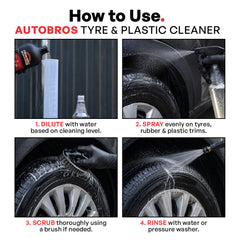 Alkaline Tyre & Plastic Trim Cleaner | Auto Bros – Heavy Duty Wheel & Trim Cleaner