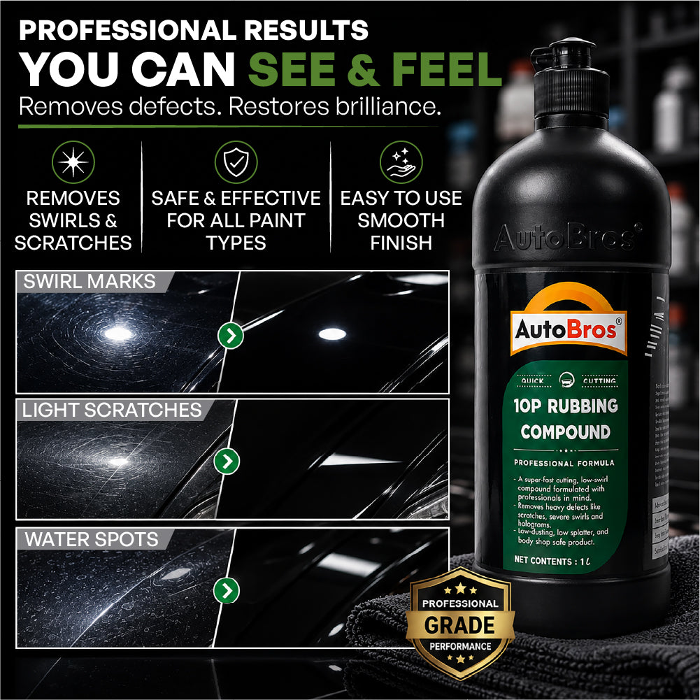 10P Medium Rubbing Compound | Auto Bros – Medium Cut Paint Correction Polish