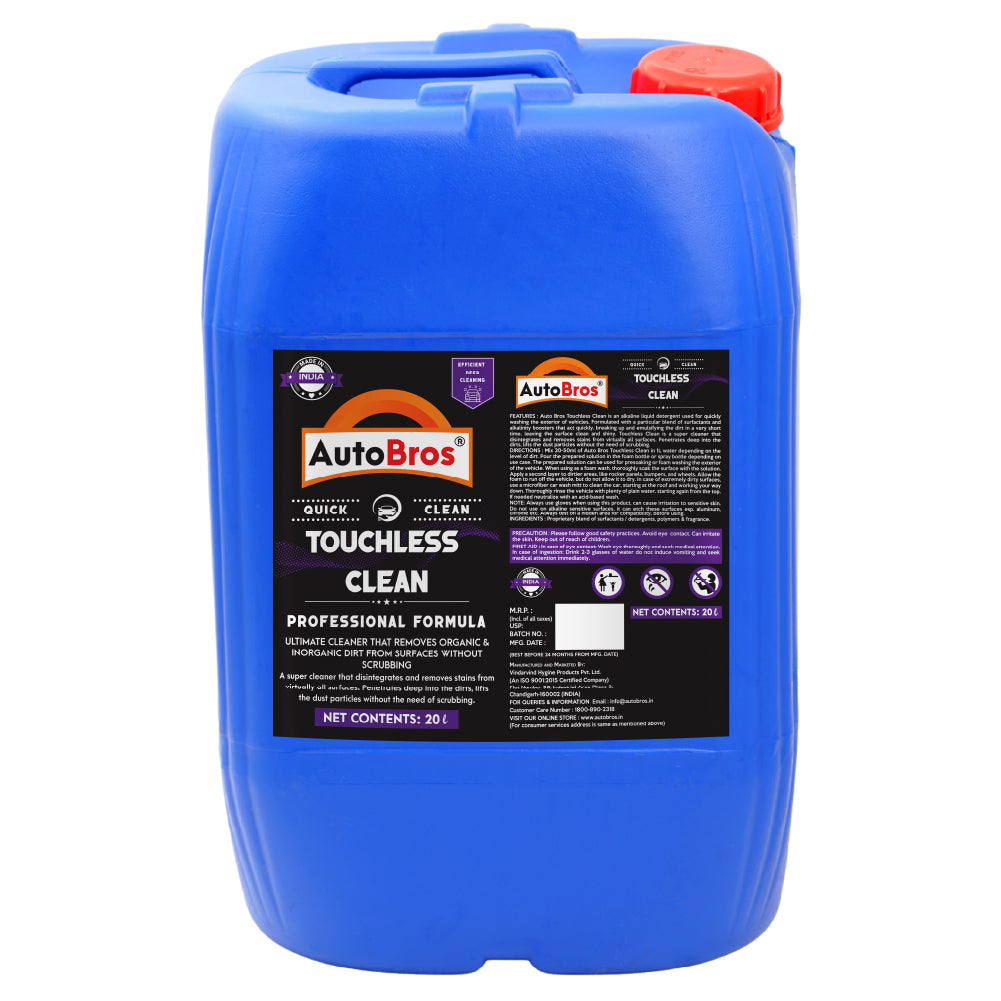 Touchless Clean | Auto Bros – Touchless Car Wash Pre-Soak & Rinse Formula
