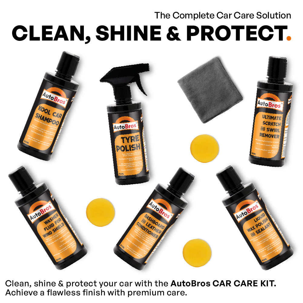 Car Care Kit 11Pcs | Auto Bros – Complete Car Detailing Starter Kit