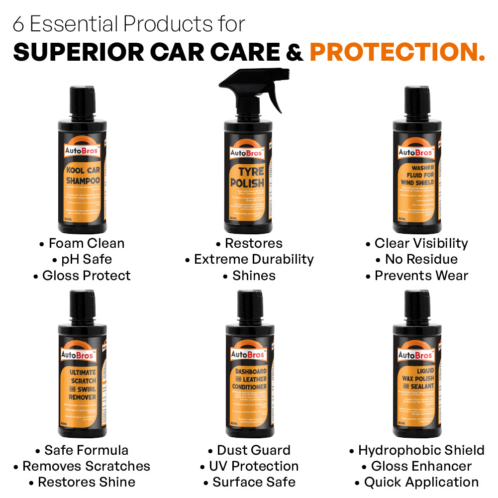 Car Care Kit 11Pcs | Auto Bros – Complete Car Detailing Starter Kit