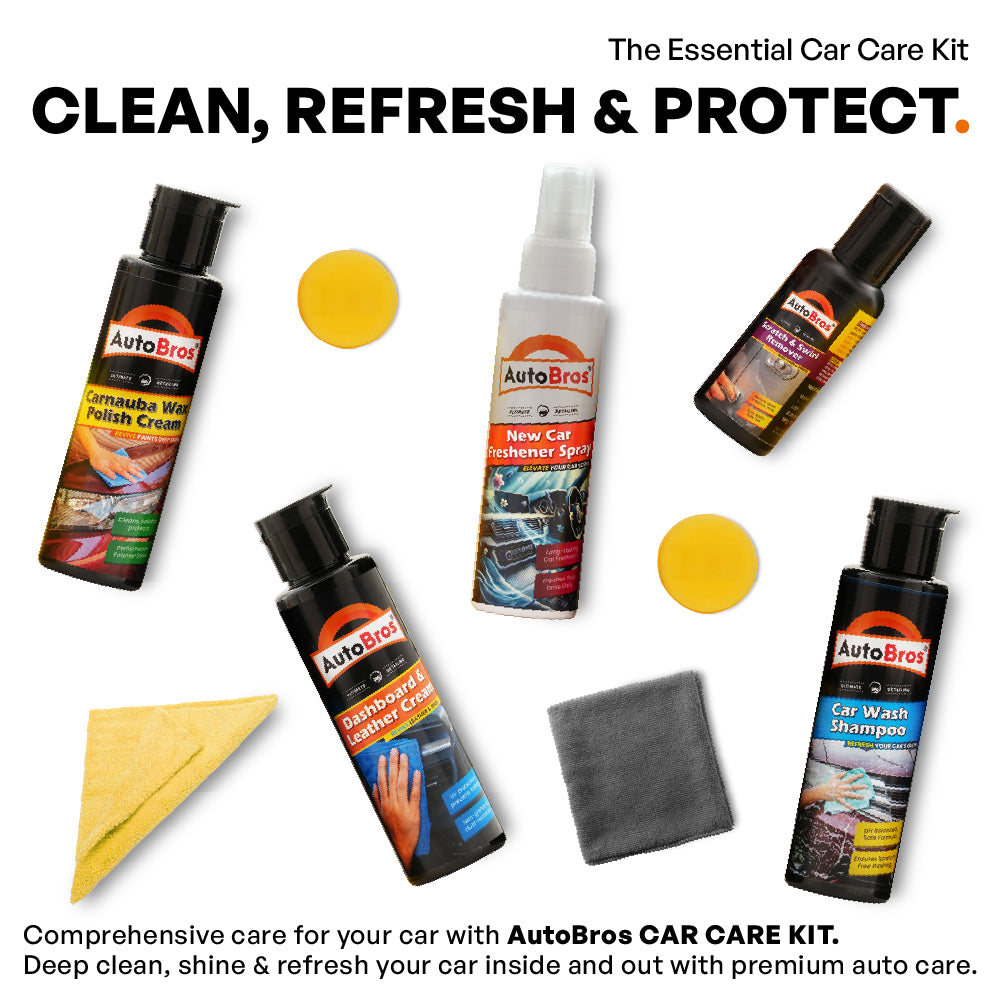 Car Care Kit Small | Auto Bros – Compact Car Detailing Starter Kit