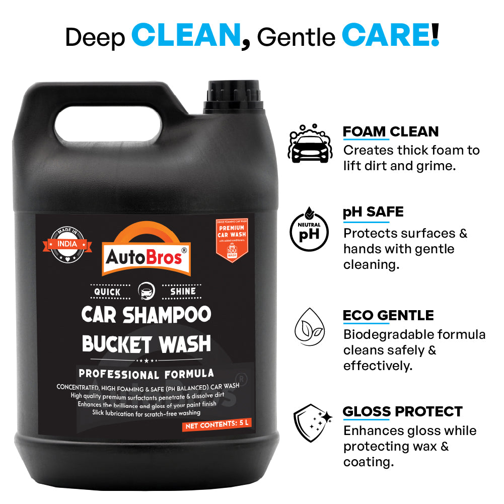 Car Shampoo Bucket Wash | Auto Bros – pH Neutral Jelly Formula