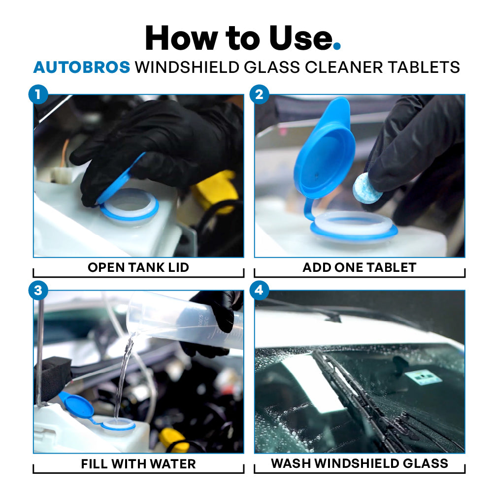 Glass Cleaner Tablets | Auto Bros – Concentrated Screen Wash Tablets