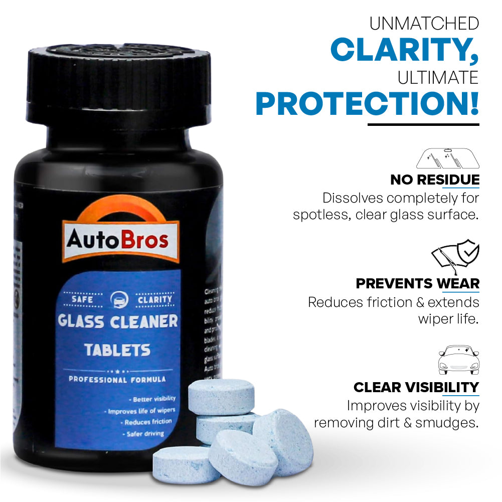 Glass Cleaner Tablets | Auto Bros – Concentrated Screen Wash Tablets