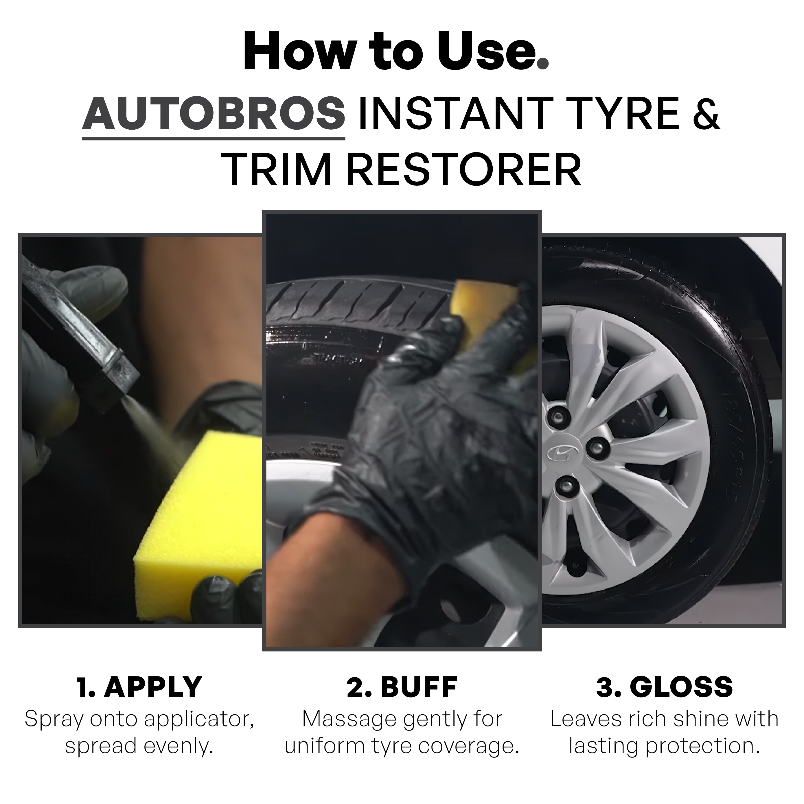 Instant Tyre & Trim Restorer | Auto Bros – UV Protection Dressing