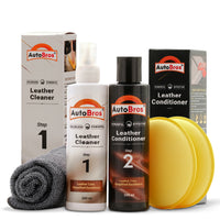 Leather Care Combo Kit | Auto Bros – Cleaner & Conditioner Set