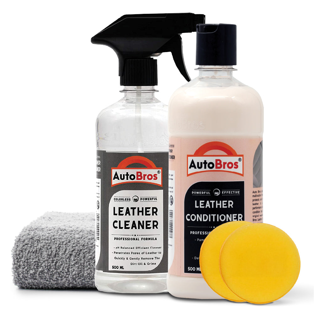 Leather Care Combo Kit | Auto Bros – Cleaner & Conditioner Set